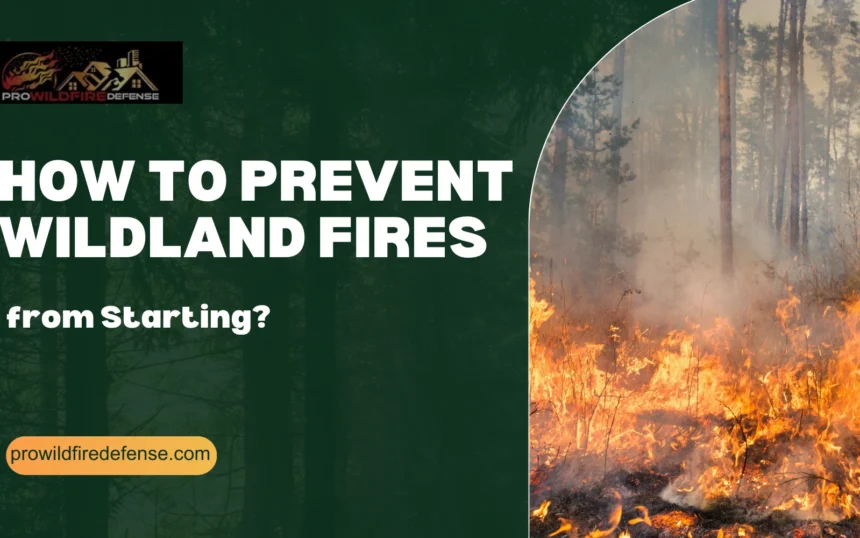 How To Prevent Wildland Fires from Starting